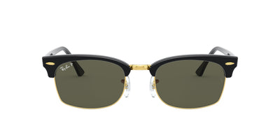 Ray-Ban Clubmaster Square RB3916 Black/Green Polarised #colour_black-green-polarised