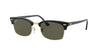 Ray-Ban Clubmaster Square RB3916 Black/Green Polarised #colour_black-green-polarised