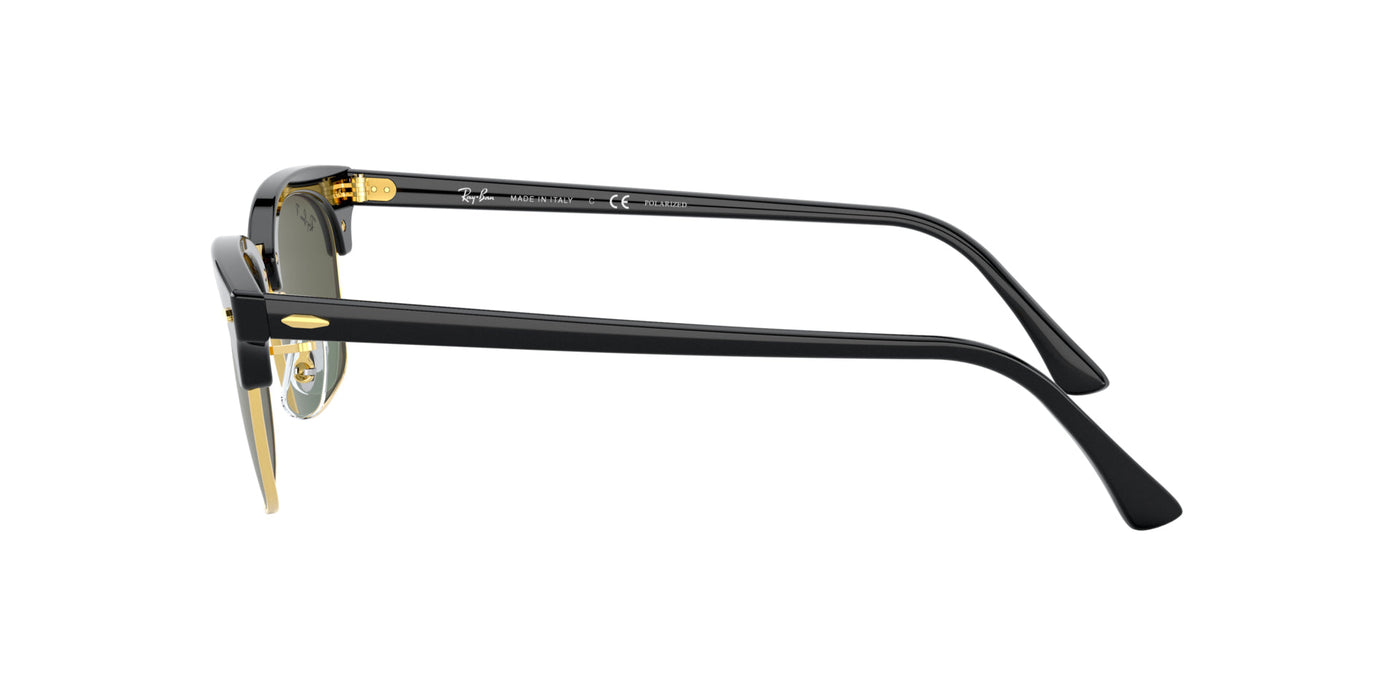 Ray-Ban Clubmaster Square RB3916 Black/Green Polarised #colour_black-green-polarised
