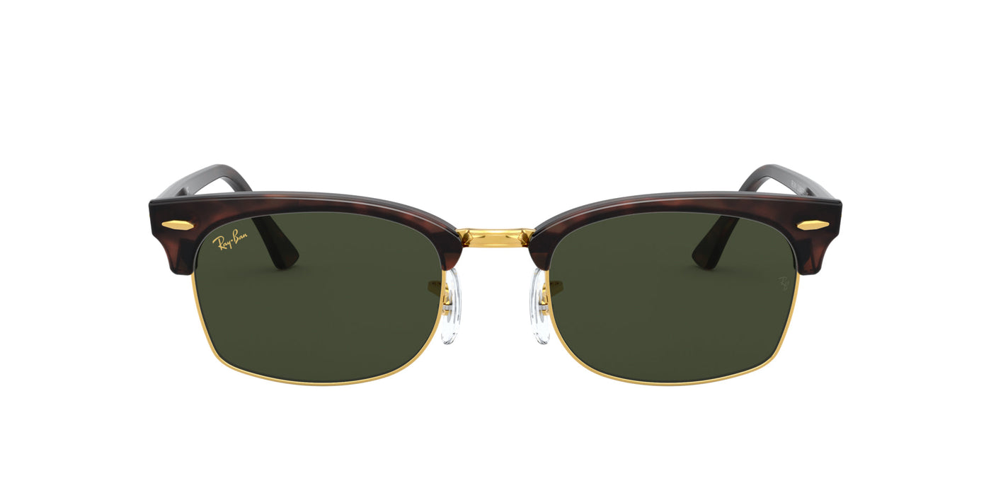 Ray-Ban Clubmaster Square RB3916 Dark-Tortoise-Green #colour_dark-tortoise-green