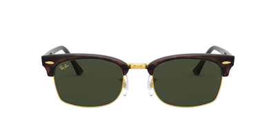 Ray-Ban Clubmaster Square RB3916 Dark-Tortoise-Green #colour_dark-tortoise-green
