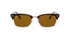 Ray-Ban Clubmaster Square RB3916 Dark Tortoise/Brown #colour_dark-tortoise-brown