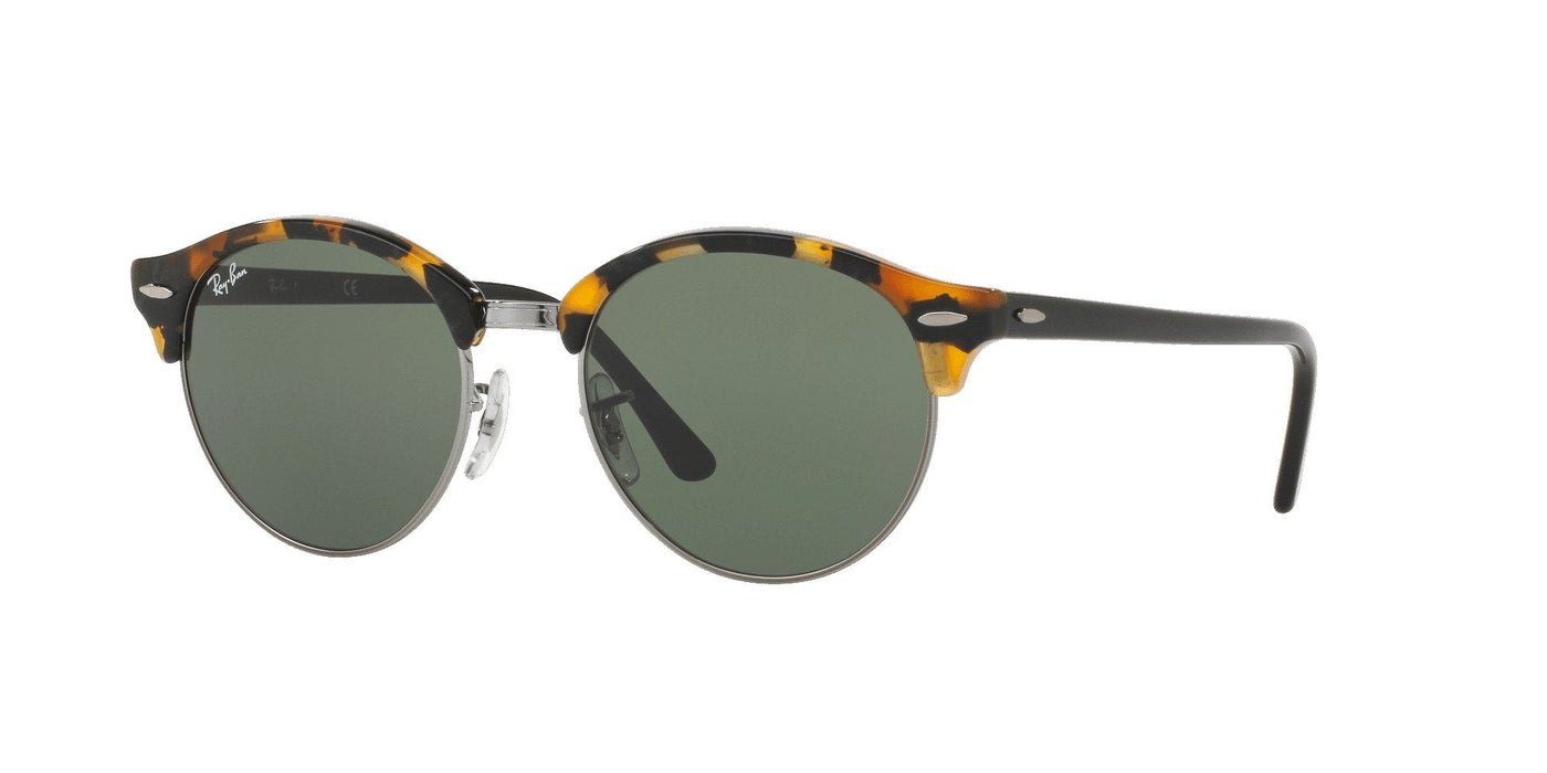 Ray-Ban Clubround RB4246 Light-Tortoise-Green #colour_light-tortoise-green