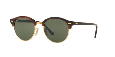 Ray-Ban Clubround RB4246 Dark Tortoise/Green #colour_dark-tortoise-green