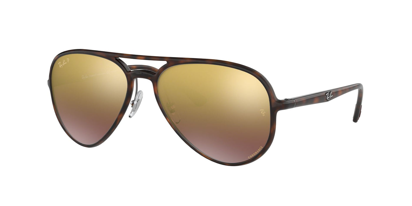 Ray-Ban Chromance RB4320CH Dark-Tortoise-Gold-Polarised #colour_dark-tortoise-gold-polarised