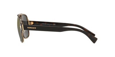 Versace Medusa Charm VE2199 Dark Tortoise/Gold Mirror #colour_dark-tortoise-gold-mirror