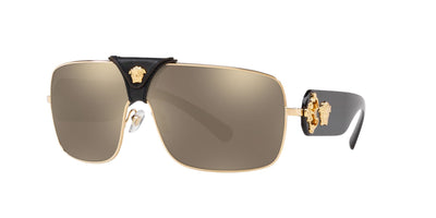 Versace Squared Baroque VE2207Q Gold/Gold Mirror #colour_gold-gold-mirror