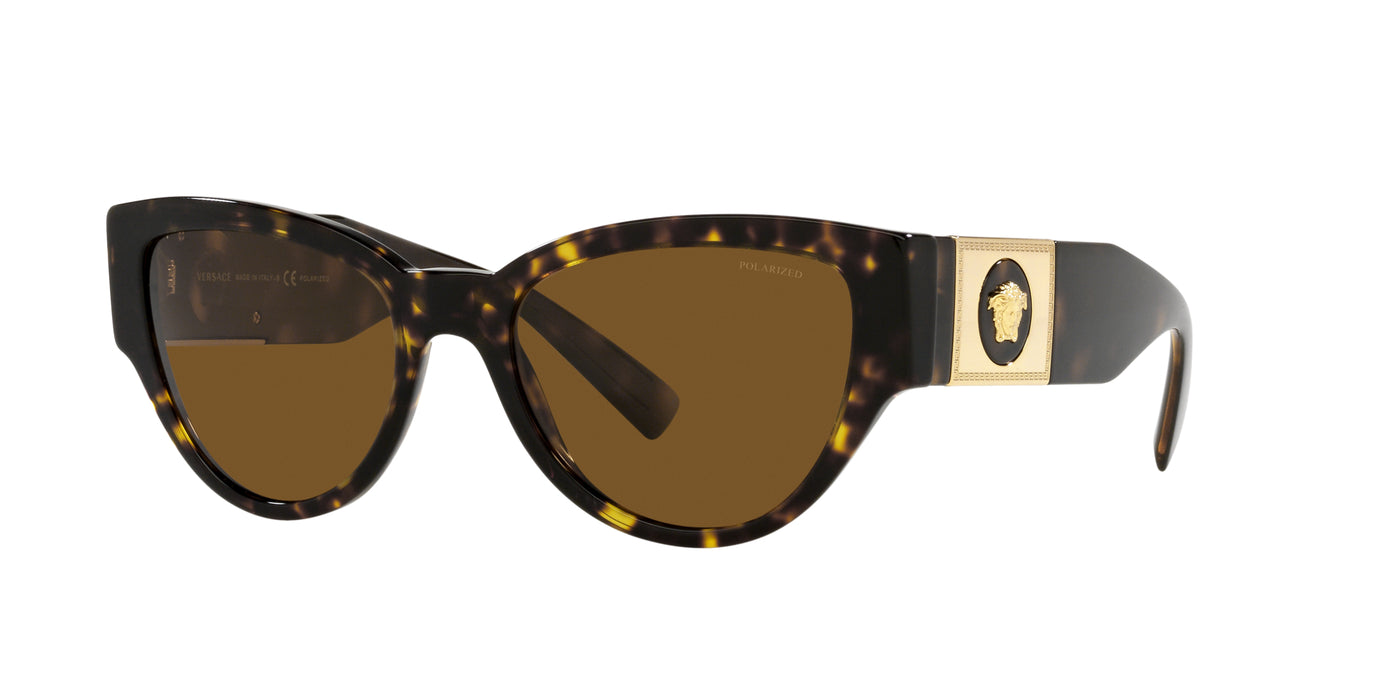 Versace VE4398 Dark Tortoise/Brown Polarised #colour_dark-tortoise-brown-polarised