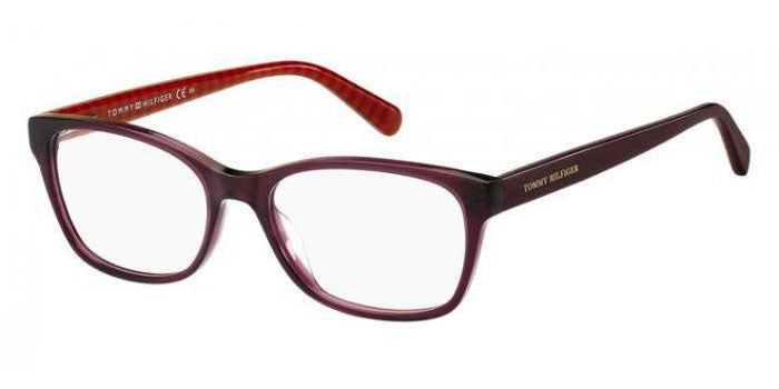 Tommy Hilfiger TH2008 Burgundy Pattern Red #colour_burgundy-pattern-red