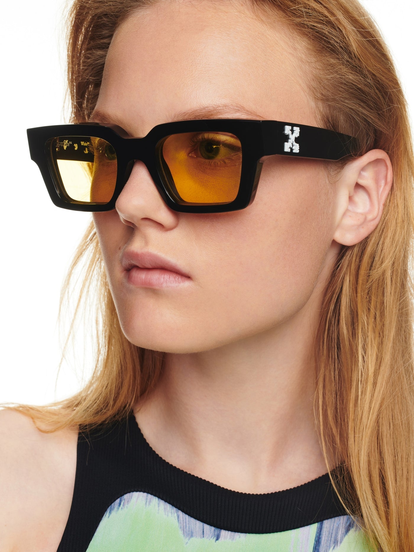 Off-white Virgil Rectangle-frame Sunglasses In White