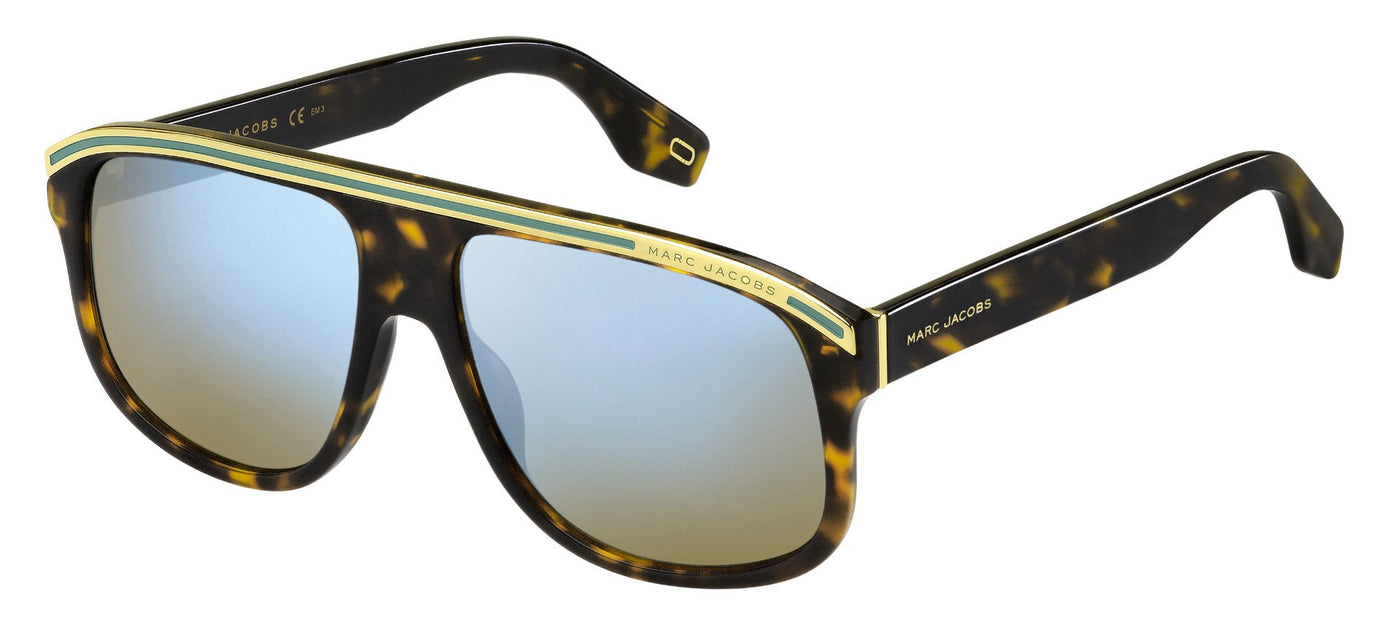 Marc Jacobs Marc 388/S Dark Tortoise/Blue Mirror #colour_dark-tortoise-blue-mirror