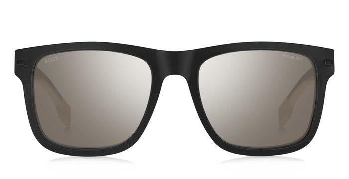 Boss 1496/S Matte Black Beige/Silver Multilayer Polarised #colour_matte-black-beige-silver-multilayer-polarised