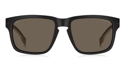 Boss 1497/S Matte Black Beige/Brown High Contrast Oleophobic Polarised #colour_matte-black-beige-brown-high-contrast-oleophobic-polarised