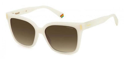 Polaroid PLD6192/S White/Brown Gradient Polarised #colour_white-brown-gradient-polarised