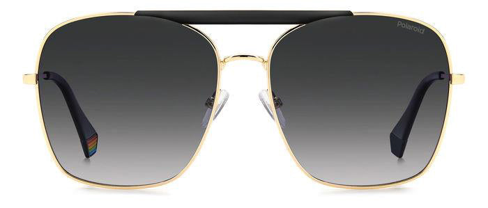 Polaroid PLD6201/S/X Matte Black Gold/Grey Shaded Polarised #colour_matte-black-gold-grey-shaded-polarised