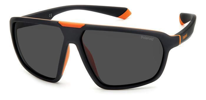 Polaroid PLD2142/S Matte Black Orange/Grey Polarised #colour_matte-black-orange-grey-polarised