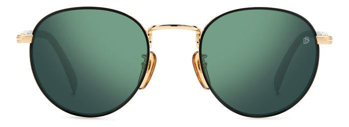 David Beckham DB1116/S Matte Black Gold/Green Mirror #colour_matte-black-gold-green-mirror