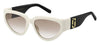 Marc Jacobs Marc 645/S Whte Blk/Brown Gradient  #colour_whte-blk-brown-gradient-