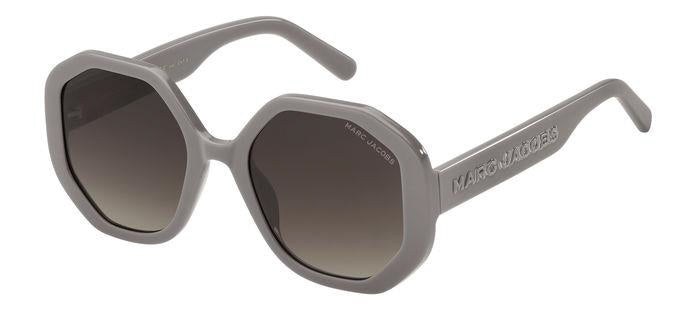 Marc Jacobs 659/S Oversized Square Sunglasses Gray Frame Gray Gradient Lenses Marc Jacobs MARC 659/S 807 9O Sunglasses Black - eye-oo.com main image 2