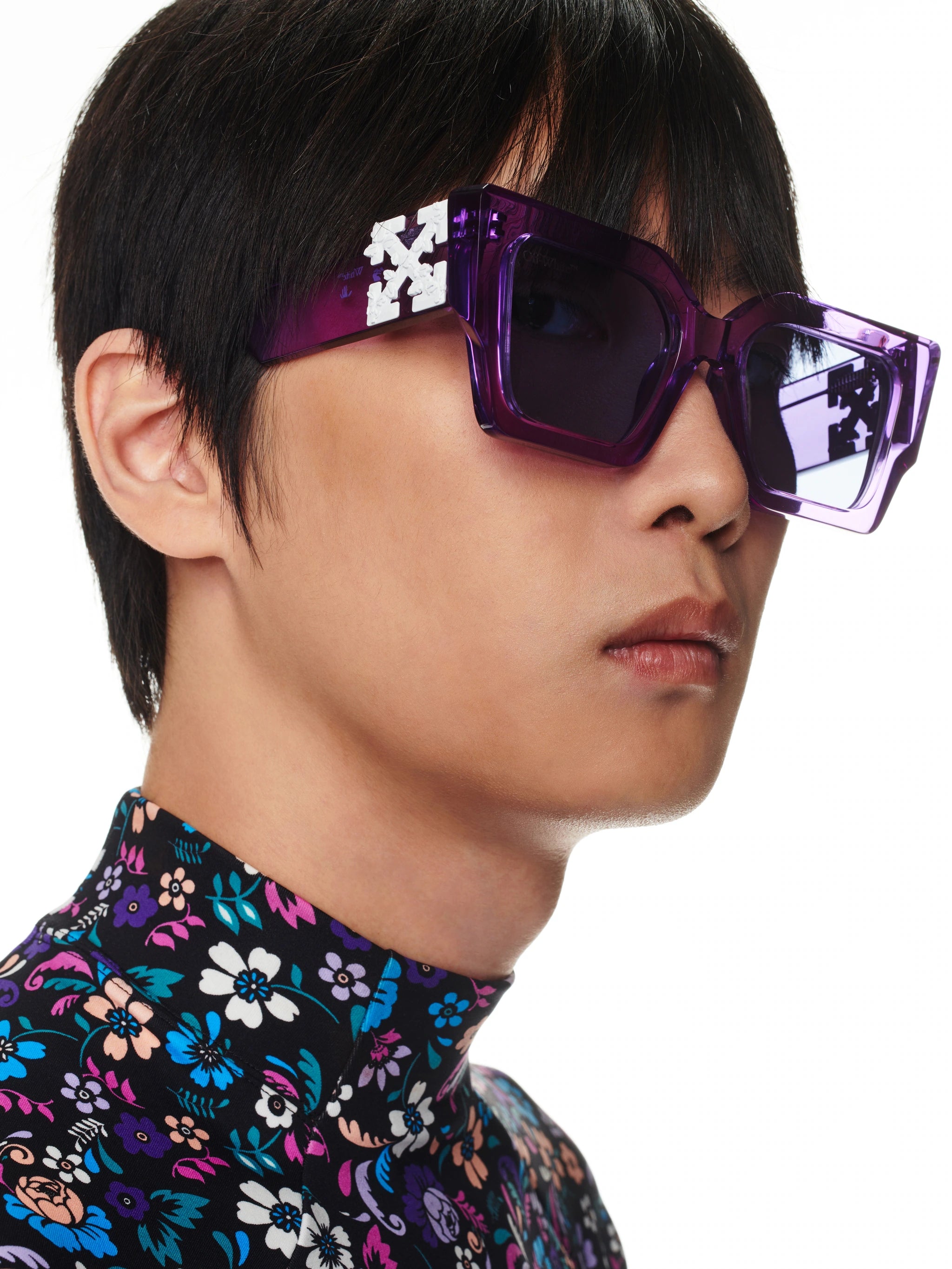 Off-white Virgil Sunglasses Blue In Purple