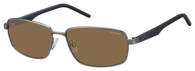 Polaroid PLD2041/S Gunmetal/Brown Polarised #colour_gunmetal-brown-polarised