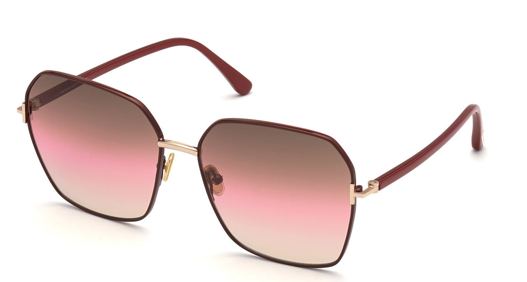 Tom Ford Claudia-02 TF839 Red/Brown Gradient #colour_red-brown-gradient