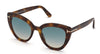 Tom Ford Izzi TF845 Light Tortoise/Green Gradient #colour_light-tortoise-green-gradient