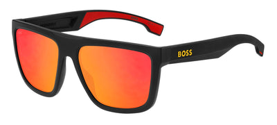 Boss 1451/S Matte Black Red/Orange Mirror #colour_matte-black-red-orange-mirror