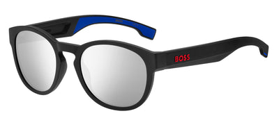 Boss 1452/S Matte Black Blue/Silver Mirror #colour_matte-black-blue-silver-mirror