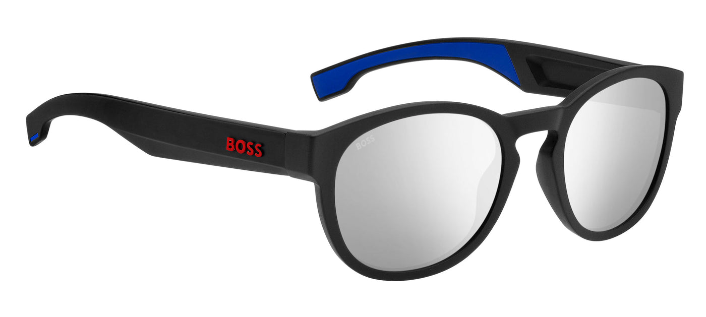 Boss 1452/S Matte Black Blue/Silver Mirror #colour_matte-black-blue-silver-mirror