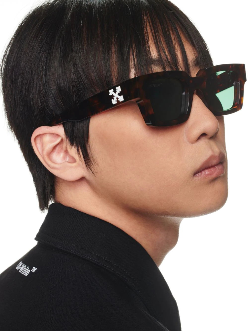 Off-White VIRGIL  Sunglasses features, Off white virgil, Black logo