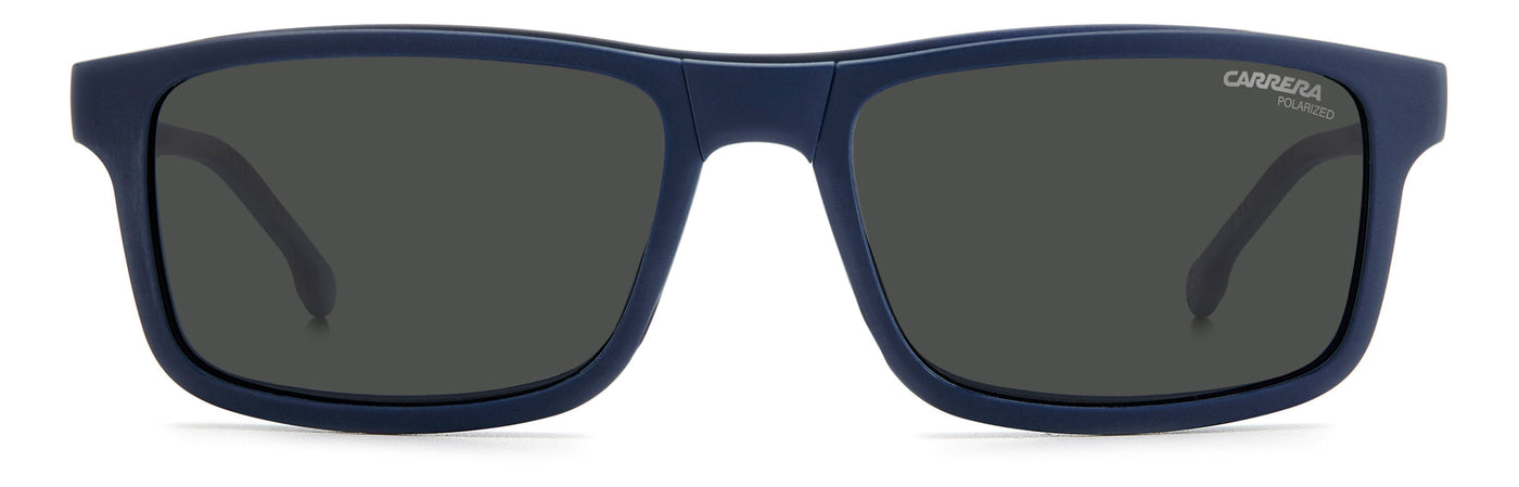 Carrera 8057/CS With Clip-on Matte Blue/Polarised Green #colour_matte-blue-polarised-green