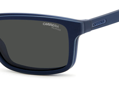 Carrera 8057/CS With Clip-on Matte Blue/Polarised Green #colour_matte-blue-polarised-green