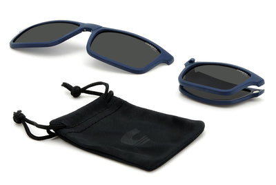 Carrera 8057/CS With Clip-on Matte Blue/Polarised Green #colour_matte-blue-polarised-green