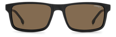 Carrera 8057/CS With Clip-on Matte Brown/Polarised Brown #colour_matte-brown-polarised-brown