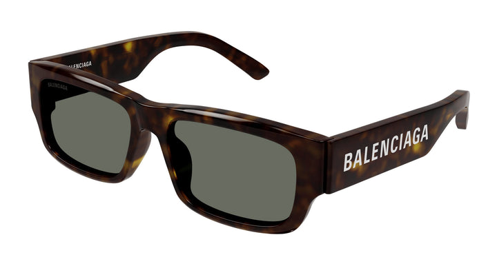 Balenciaga BB0261SA Rectangle Sunglasses | Fashion Eyewear UK