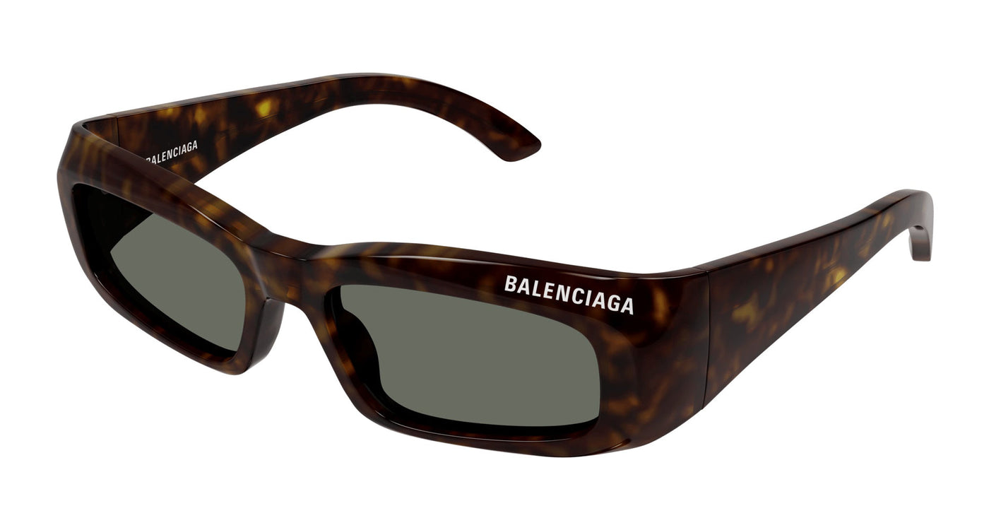 Balenciaga BB0266S Havana/Green #colour_havana-green