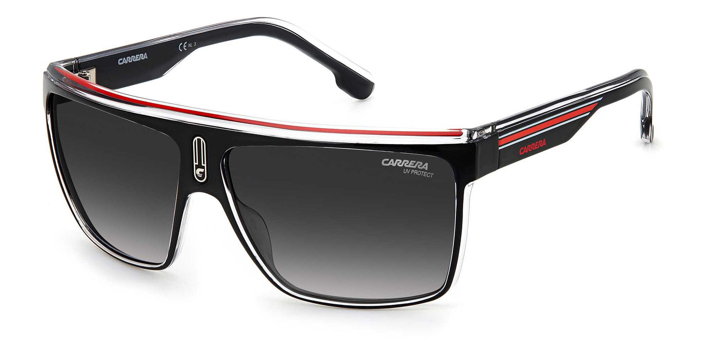 Carrera 22/N Black-White-Red/Grey Gradient #colour_black-white-red-grey-gradient
