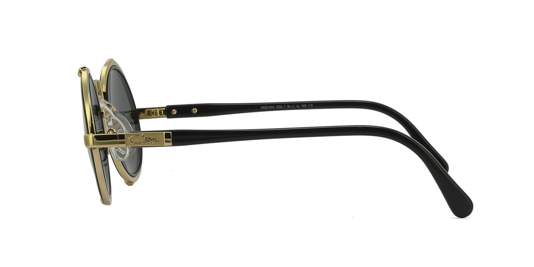 Occhiali Da Sole Cazal 644 Originali - Montatura Nero/Oro Con Lenti Grigie - 53mm - Made In Germany - Foto 1