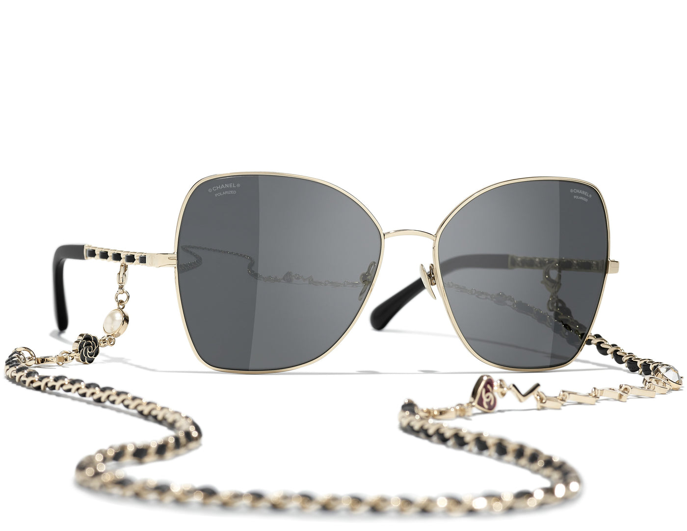 chanel chain for sunglasses