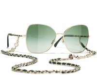 CHANEL 4274Q Gold & Green/Green #colour_gold-green-green