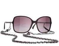 CHANEL 5210Q Burgundy & Dark Silver/Purple #colour_burgundy-dark-silver-purple