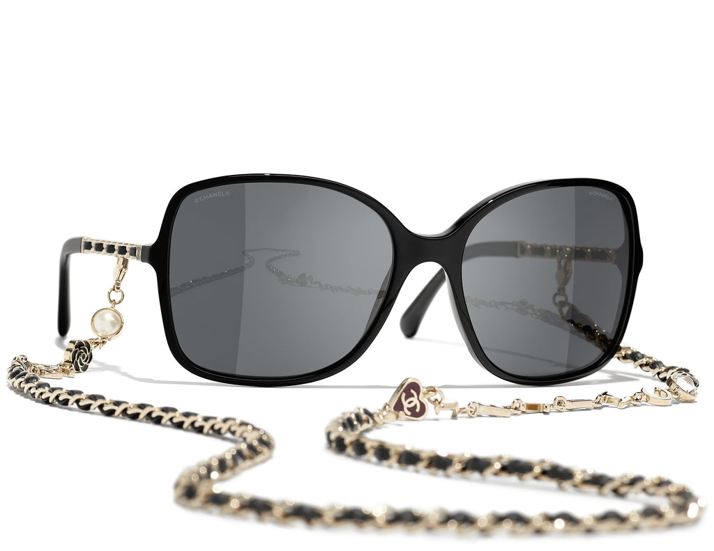 CHANEL 5210QA C501/3C レディース　サングラス Chanel 5210QA C501/3C Women's Black / Grey Gradient