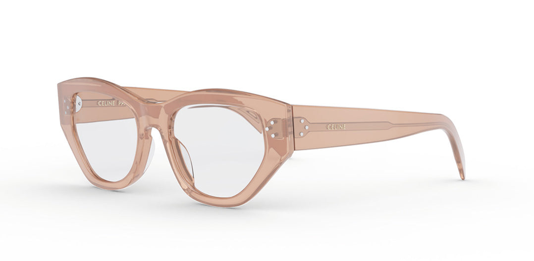 メガネ Celine Eyeglasses CL50111I 072 Pink Transparent Cat Eye CELINE CL50111I Cat Eye Glasses | Fashion Eyewear US