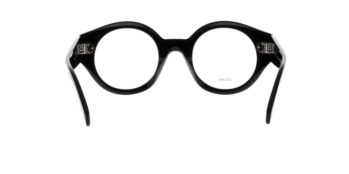 メガネ Celine Eyeglasses CL50123I 001 Thick Round Black Frame CELINE CL50123I Round Glasses | Fashion Eyewear US