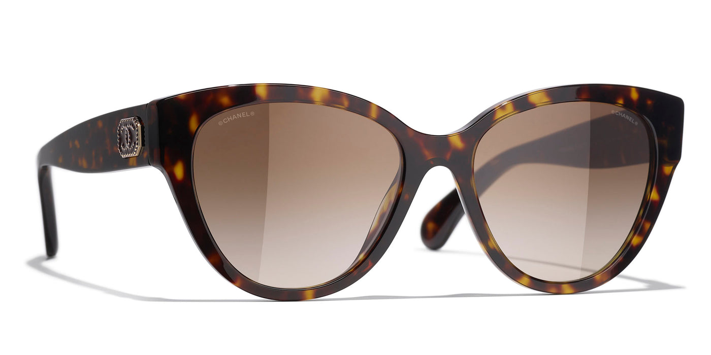 Chanel 5477 Sunglasses Dark Tortoise/Brown Butterfly Women