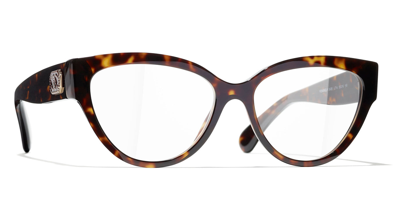 Chanel Cat Eye Glasses in Brown