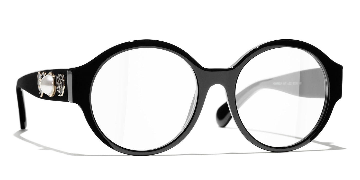 Shop CHANEL Round Eyeglasses by DaintyCloset