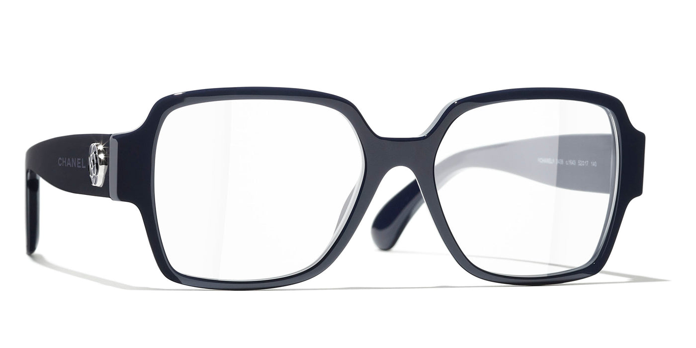 Chanel Square Eyeglasses - Acetate, Black - Women's Sunglasses - 3448 C622