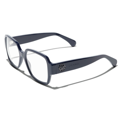 Chanel Square Blue Light Glasses - Acetate, Black - Polarized - UV Protected - Women's Sunglasses - 3438S C622/SB